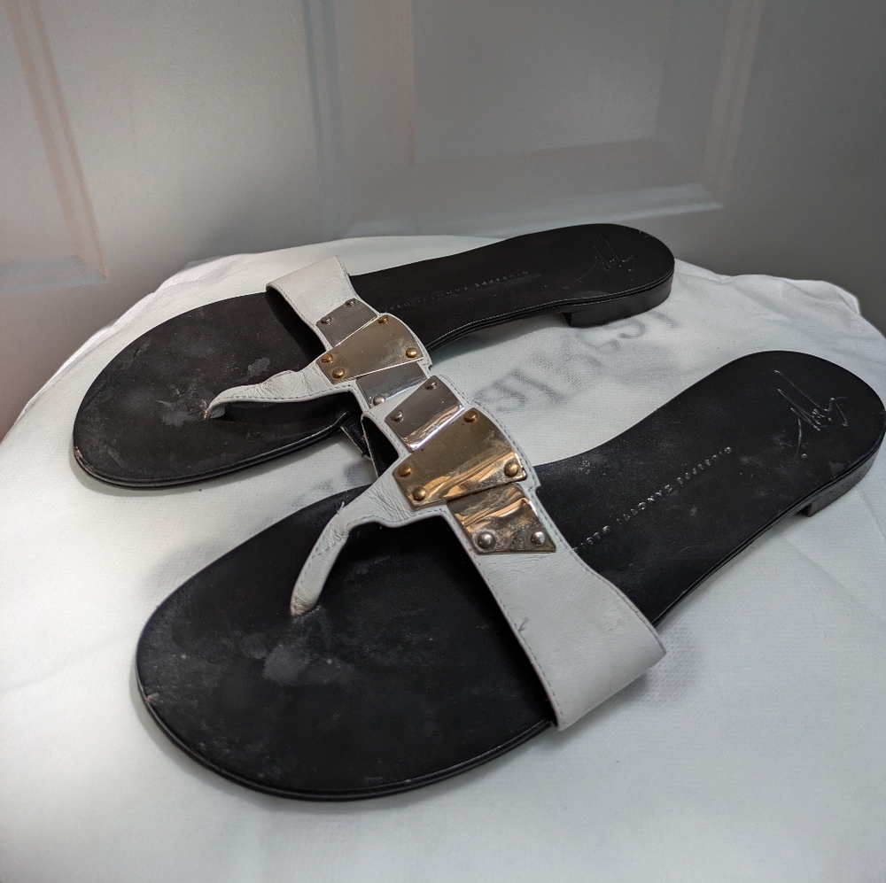 Giuseppe Zanotti leather flats size 38